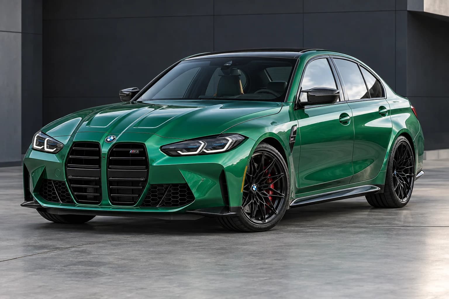 2024 BMW M3 Competition in Isle of Man Green